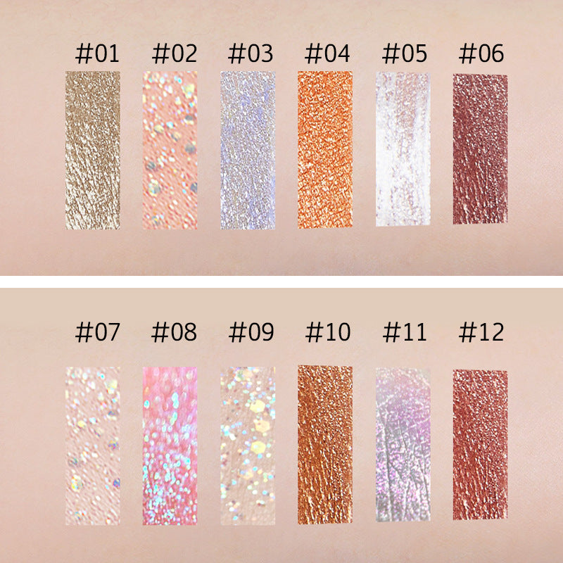  Shimmering Six-Color Liquid Eyeshadow Palette cashymart
