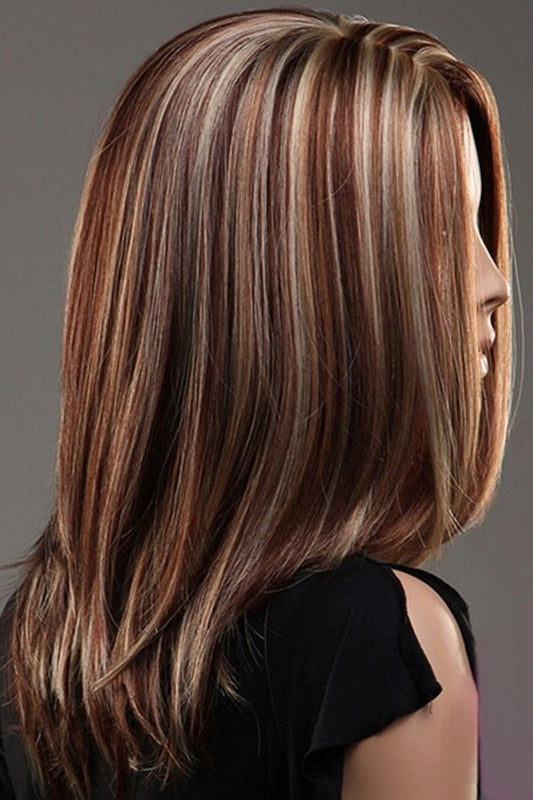  Linen Brown Medium to Long Hair Wig cashymart
