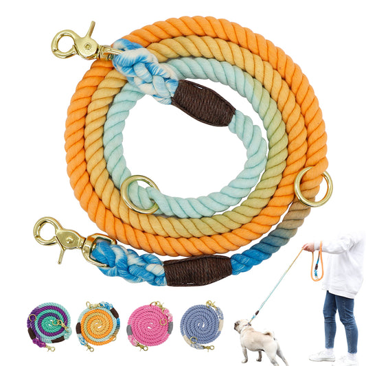  Colorful Gradient Dog Training Leash cashymart