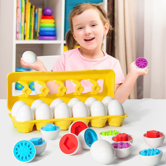 Egg Shape Matching Educational Toy for Kids cashymart