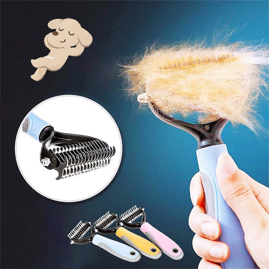  Pet Grooming Brush for Shedding Hair Removal cashymart