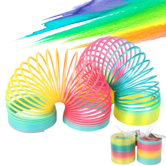  Colorful Folding Rainbow Spring Coil Toy cashymart