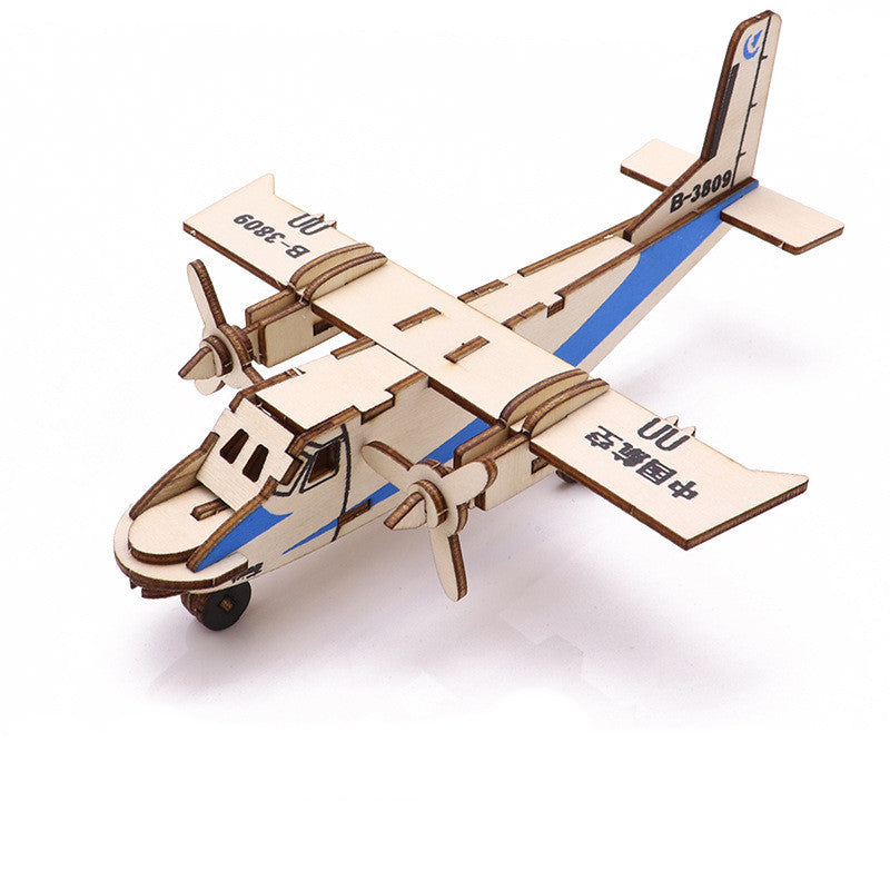  Wooden 3D Puzzle Toys for Kids' Education cashymart