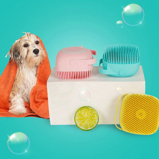  Silicone Pet Bath Brush Comb cashymart