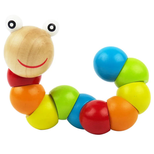  Colorful Wooden Worm Puzzles cashymart