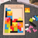 Wooden Tetris Puzzle Educational Toy for Kids