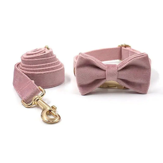  Pink Velvet Luxury Dog Collar cashymart