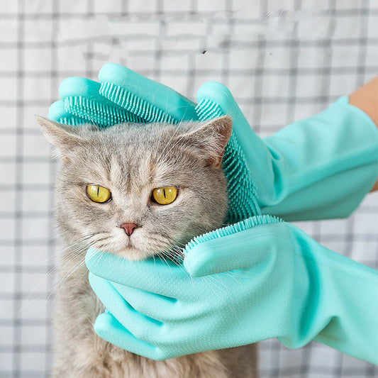  Pet Grooming Gloves for Dogs and Cats cashymart