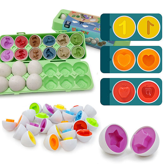  Egg Shape Matching Educational Toy for Kids cashymart