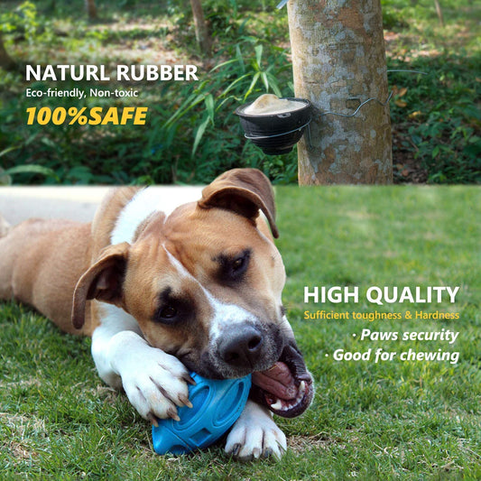  Durable Rubber Squeaky Rugby Dog Ball cashymart