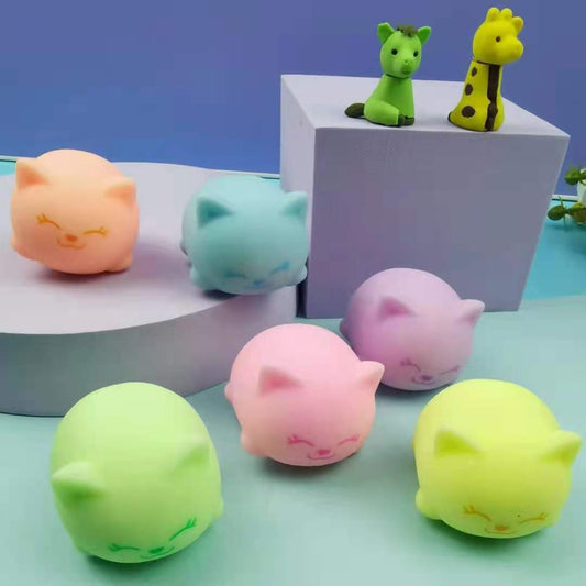  Luminous Squishy Tofu Ball Cat Toy cashymart