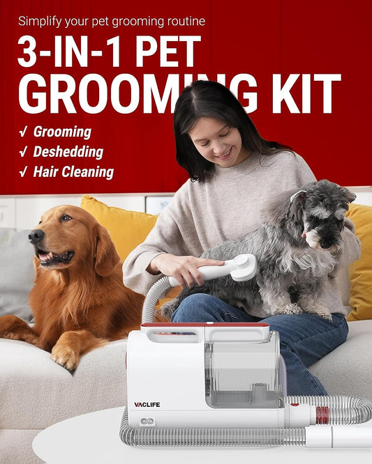  Pet Hair Vacuum and Dog Grooming Kit cashymart