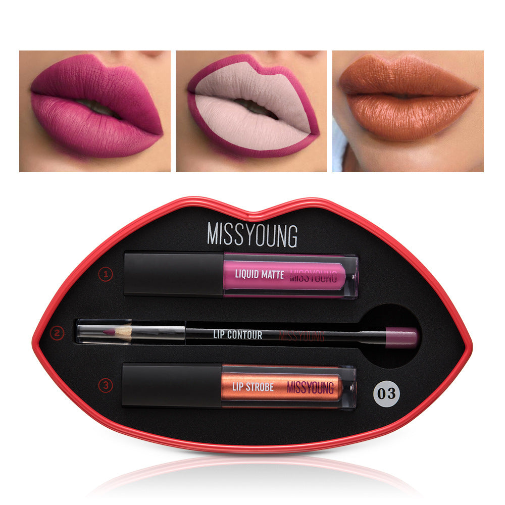  Matte Pearl Gloss Lipstick Pen cashymart