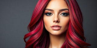 Stylish wig with vibrant colors and luxurious texture.