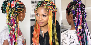 Diverse braided hairstyles showcasing trends for 2025.