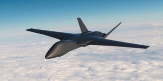 Northrop Grumman RQ 180 stealth UAV in flight.