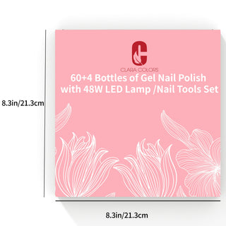  64-Piece Gel Nail Polish Kit cashymart