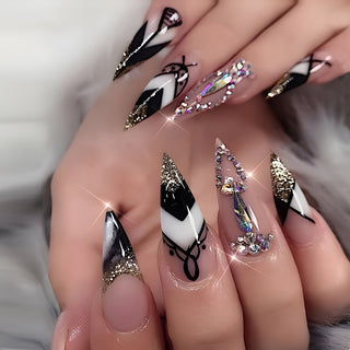  Stiletto Press-On Nails cashymart