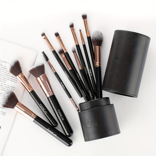  12-Piece Premium Makeup Brush Kit cashymart