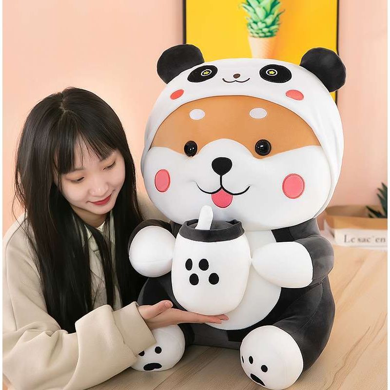  Milk Tea Dog Plush Toy cashymart