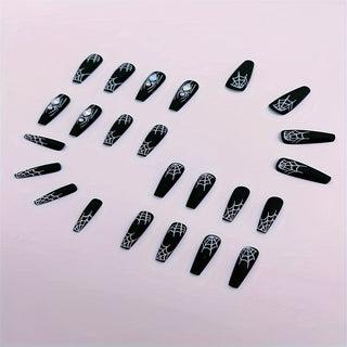  Black Matte Press-On Nails cashymart