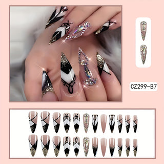  Stiletto Press-On Nails cashymart