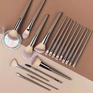  Champagne Luxe Makeup Brush Set cashymart