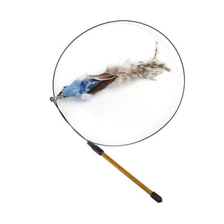  Interactive Feather Pole Toy for Cats cashymart