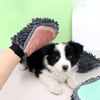  Dual-Sided Pet Bathing Brush and Grooming Glove cashymart