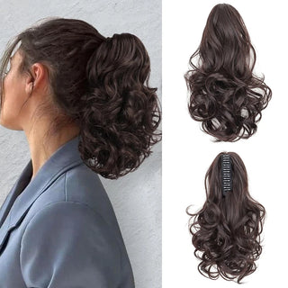  10 Inch Synthetic Wavy Curly Ponytail Hair Extension cashymart