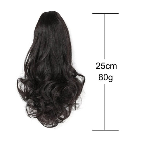  10 Inch Synthetic Wavy Curly Ponytail Hair Extension cashymart