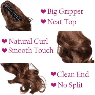  10 Inch Synthetic Wavy Curly Ponytail Hair Extension cashymart