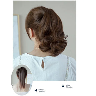  10 Inch Synthetic Wavy Curly Ponytail Hair Extension cashymart