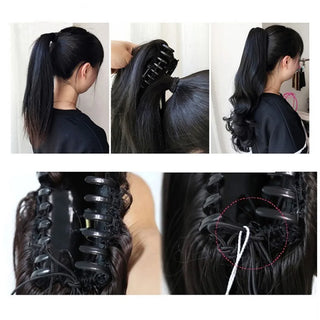  10 Inch Synthetic Wavy Curly Ponytail Hair Extension cashymart