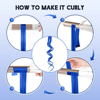  10 PCS Colored Hair Extensions Clips cashymart