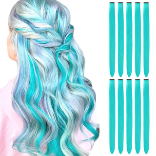  10 PCS Colored Hair Extensions Clips cashymart