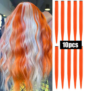 10 PCS Colored Hair Extensions Clips cashymart