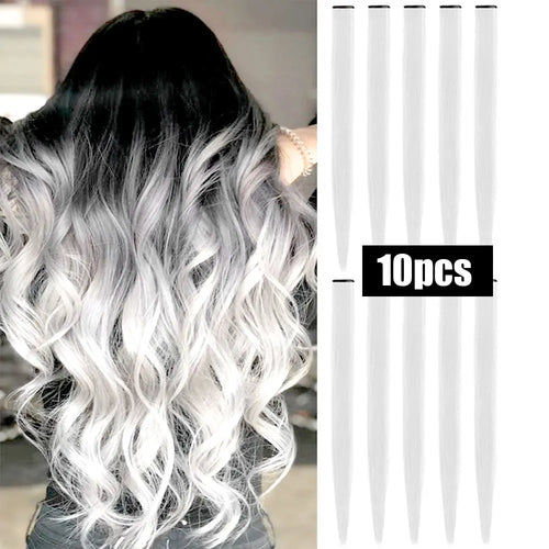  10 PCS Colored Hair Extensions Clips cashymart