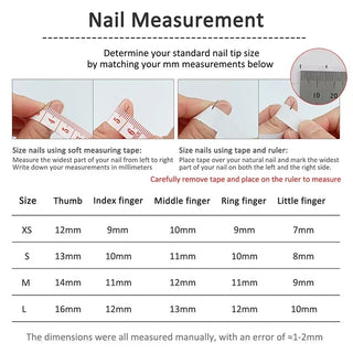  10 Pcs Metallic Glitter Press On Nails cashymart