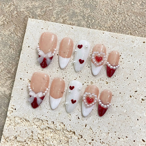  10 Pcs Metallic Glitter Press On Nails cashymart