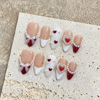  10 Pcs Metallic Glitter Press On Nails cashymart