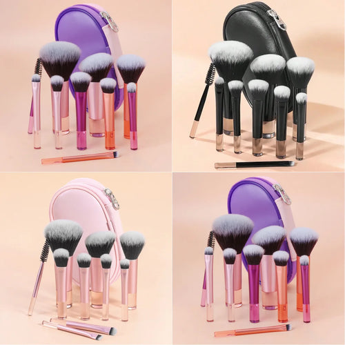  10 Piece Mini Makeup Brush Set Professional Tools cashymart