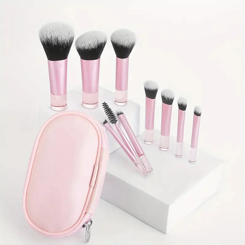  10 Piece Mini Makeup Brush Set Professional Tools cashymart