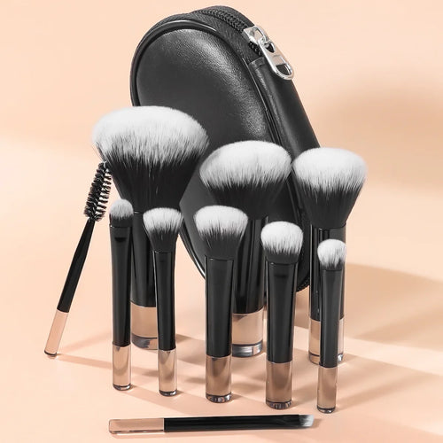  10 Piece Mini Makeup Brush Set Professional Tools cashymart