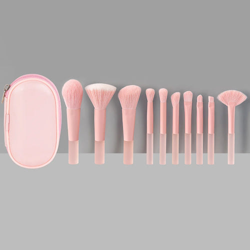  10 Piece Mini Makeup Brush Set Professional Tools cashymart