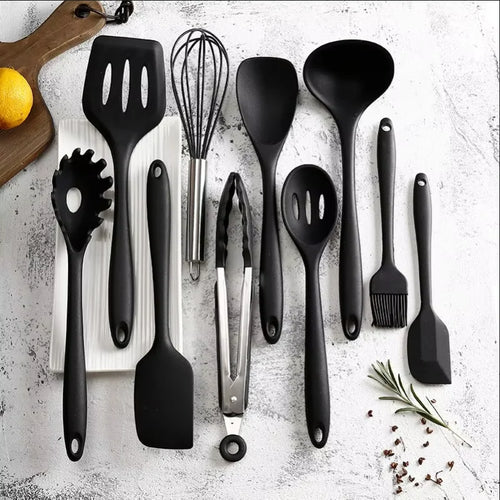  10 Piece Silicone Cookware Set for Kitchen cashymart