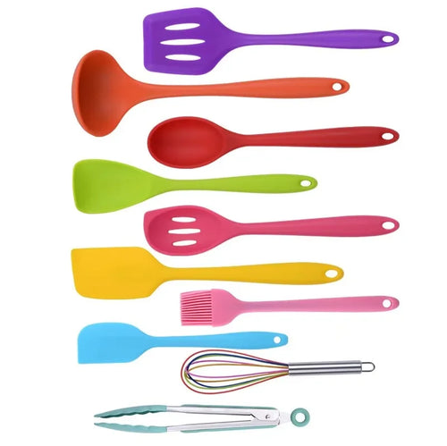  10 Piece Silicone Cookware Set for Kitchen cashymart
