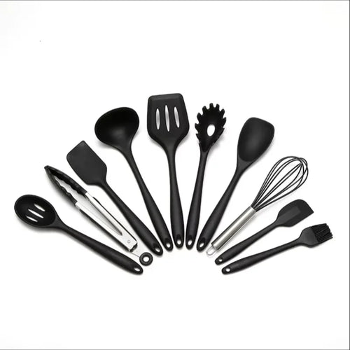  10 Piece Silicone Cookware Set for Kitchen cashymart