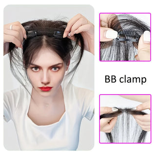  100% Human Hair Clip In Bangs Extensions cashymart