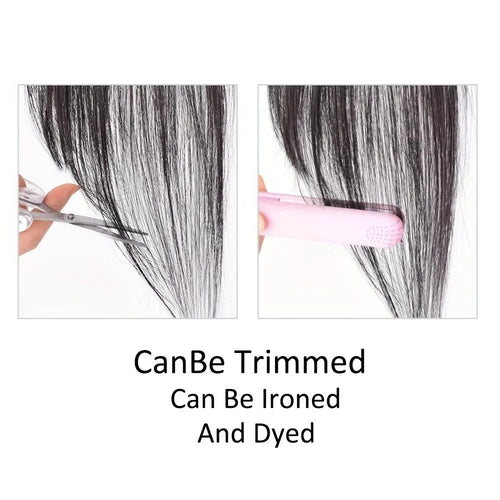  100% Human Hair Clip In Bangs Extensions cashymart